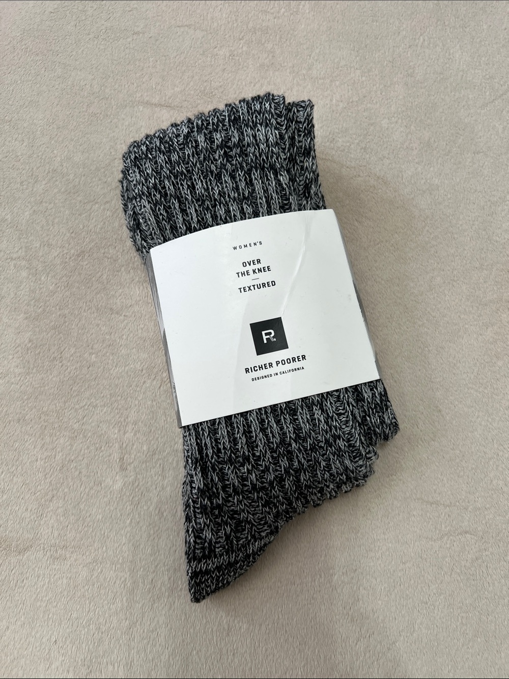 Richer Poorer Over The Knee Textured Socks. Women’s Size 5-10. NWT